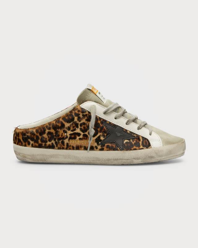 Superstar Sabot Leopard-Print Sneakers